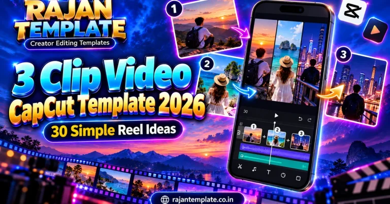3 Clip Video CapCut Template 2026: 30 Simple Reel Ideas