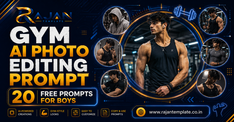Gym AI Photo Editing Prompt 20 Free Prompts for Boys