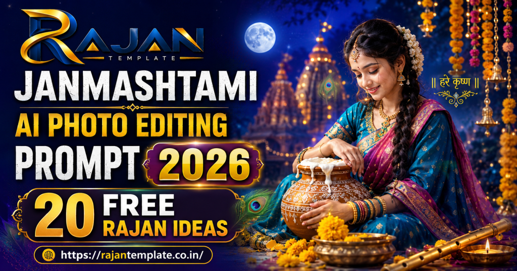 Janmashtami AI photo editing prompt: 20 Free Rajan Ideas (2026)
