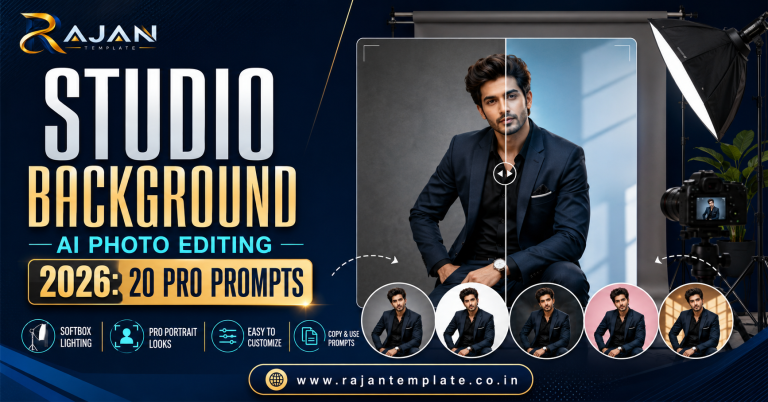 Studio Background AI Photo Editing 2026 20 Pro Prompts