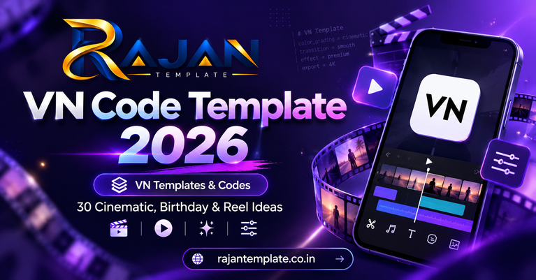 VN Code Template 2026 30 Cinematic, Birthday & Reel Ideas