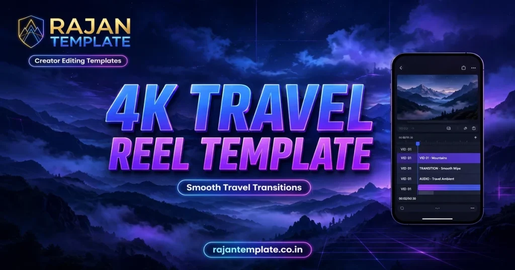 CapCut 4K Travel Template: Smooth Transitions for Reels