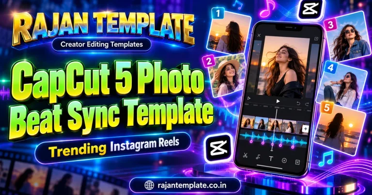 CapCut 5 Photo Beat Sync Template: Trending Instagram Reels