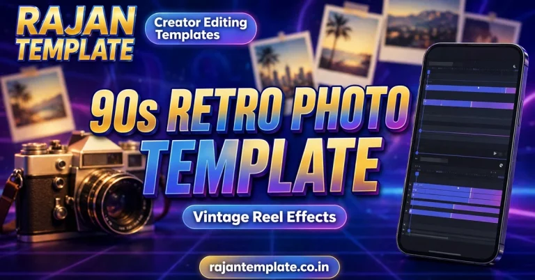 CapCut 90s Retro Photo Template: Vintage Instagram Reel Effects