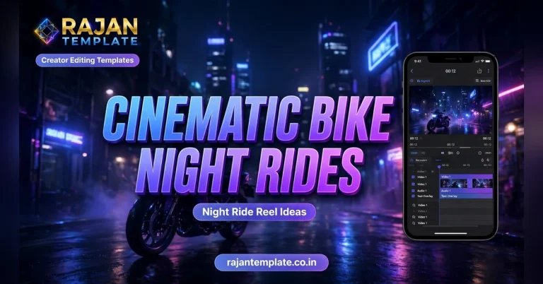 CapCut Cinematic Bike Reel Template: Night Ride Editing Ideas