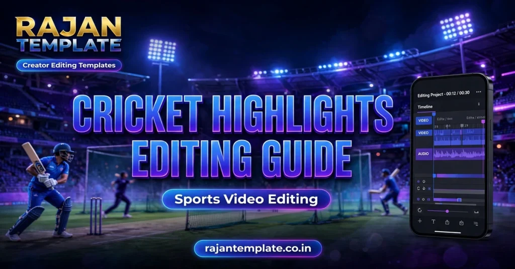 CapCut Cricket Highlights Template: Sports Video Editing Guide