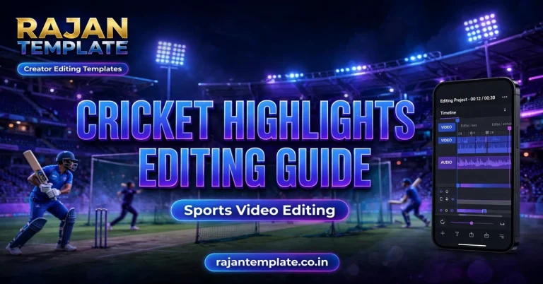 CapCut Cricket Highlights Template: Sports Video Editing Guide