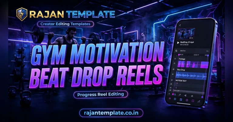 CapCut Gym Motivation Template: Beat Drop and Progress Reels