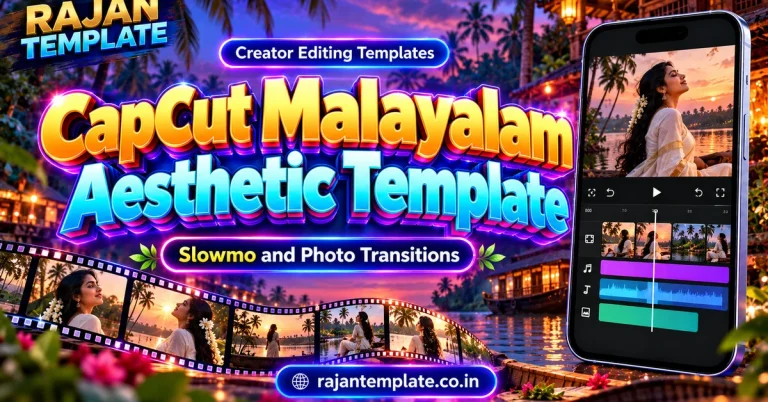 CapCut Malayalam Aesthetic Template: Slowmo and Photo Transitions